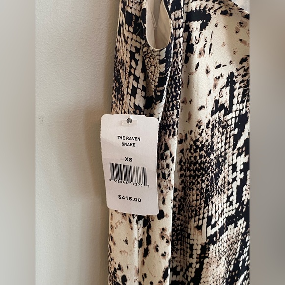 NWT Cami NYC Raven Snake Slip Midi Dress - Picture 4 of 6